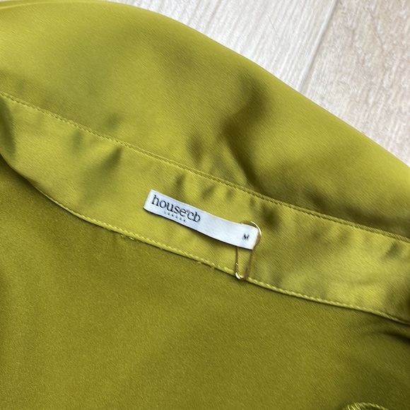 House of CB Allegra Long Sleeve faux Wrap Cocktail Minidress, SIZE MEDIUM 1033 - Picture 6 of 7